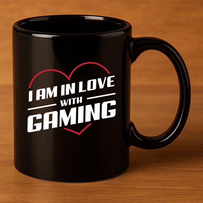 Ich Liebe Zocken! I Am In Love With Gaming! Gaming Console Cool Gift 11oz C Handle Ceramic Mug