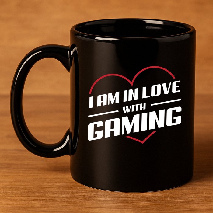 Ich Liebe Zocken! I Am In Love With Gaming! Gaming Console Cool Gift 11oz C Handle Ceramic Mug