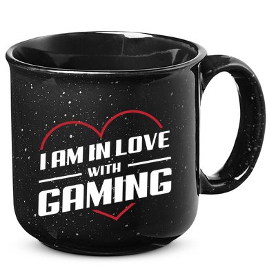 Ich Liebe Zocken! I Am In Love With Gaming! Gaming Console Cool Gift 15oz Campfire Ceramic Mug