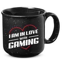 Ich Liebe Zocken! I Am In Love With Gaming! Gaming Console Cool Gift 15oz Campfire Ceramic Mug