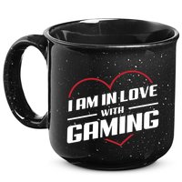 Ich Liebe Zocken! I Am In Love With Gaming! Gaming Console Cool Gift 15oz Campfire Ceramic Mug