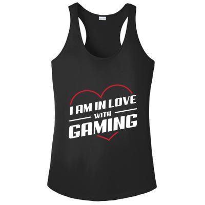Ich Liebe Zocken! I Am In Love With Gaming! Gaming Console Cool Gift Ladies PosiCharge Competitor Racerback Tank
