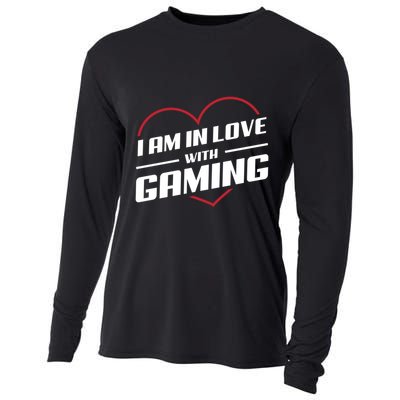 Ich Liebe Zocken! I Am In Love With Gaming! Gaming Console Cool Gift Cooling Performance Long Sleeve Crew