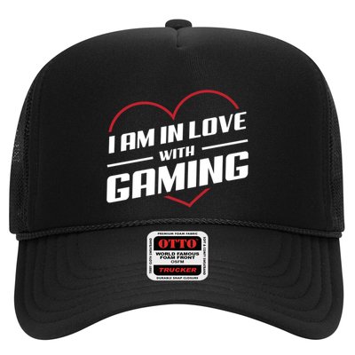 Ich Liebe Zocken! I Am In Love With Gaming! Gaming Console Cool Gift Trucker Hat