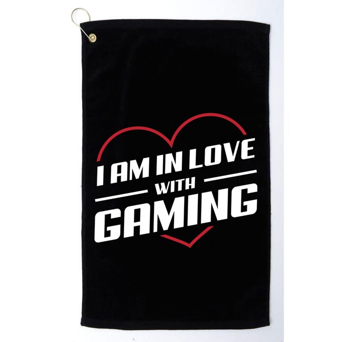 Ich Liebe Zocken! I Am In Love With Gaming! Gaming Console Cool Gift Golf Towel