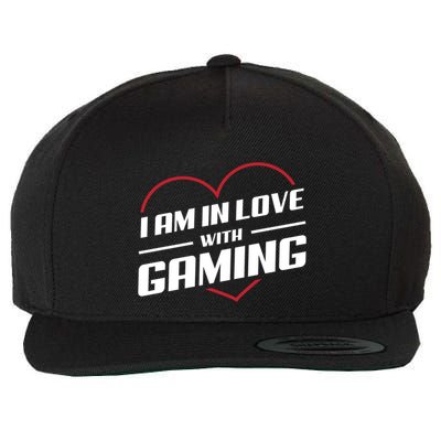 Ich Liebe Zocken! I Am In Love With Gaming! Gaming Console Cool Gift Wool Snapback Cap