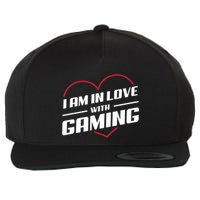 Ich Liebe Zocken! I Am In Love With Gaming! Gaming Console Cool Gift Wool Snapback Cap