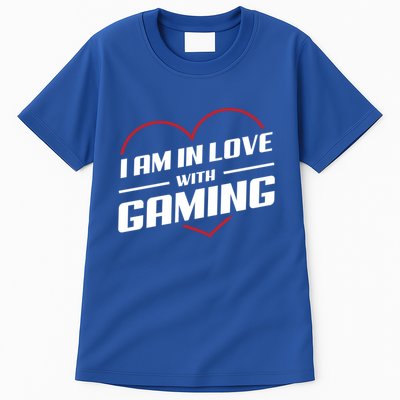 Ich Liebe Zocken! I Am In Love With Gaming! Gaming Console Cool Gift Tall T-Shirt