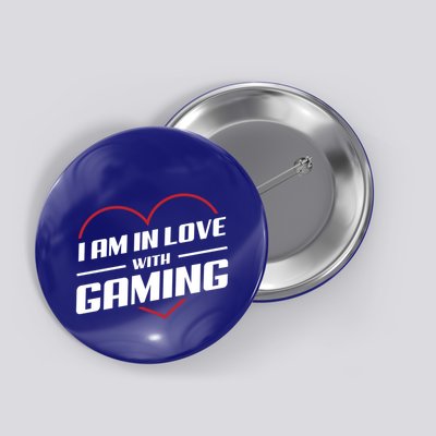 Ich Liebe Zocken! I Am In Love With Gaming! Gaming Console Cool Gift Button