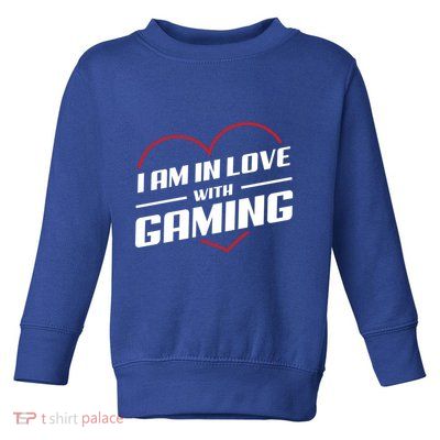 Ich Liebe Zocken! I Am In Love With Gaming! Gaming Console Cool Gift Toddler Sweatshirt