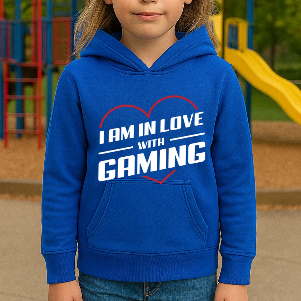 Ich Liebe Zocken! I Am In Love With Gaming! Gaming Console Cool Gift Kids Hoodie