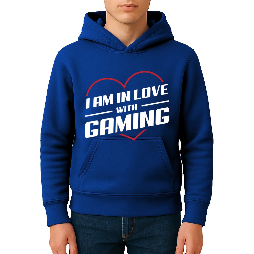 Ich Liebe Zocken! I Am In Love With Gaming! Gaming Console Cool Gift Kids Hoodie