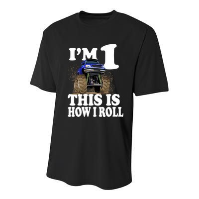 I'm 1 This Is How I Roll Youth Performance Sprint T-Shirt