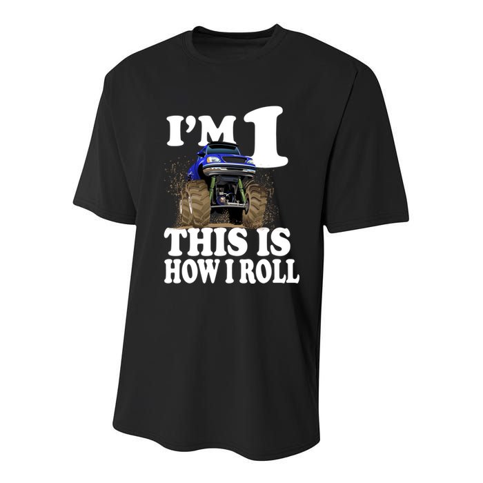 I'm 1 This Is How I Roll Youth Performance Sprint T-Shirt