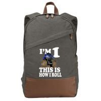 I'm 1 This Is How I Roll Cotton Canvas Backpack