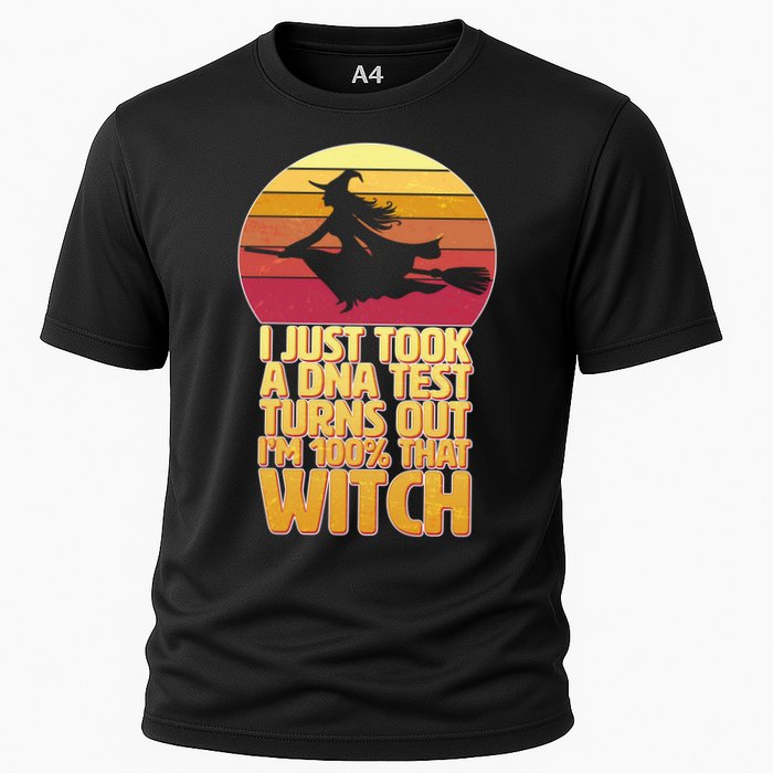 I'm 100 That Witch DNA Test Funny Halloween Cooling Performance Crew T-Shirt