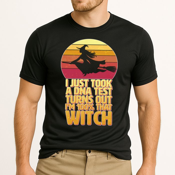 I'm 100 That Witch DNA Test Funny Halloween Cooling Performance Crew T-Shirt