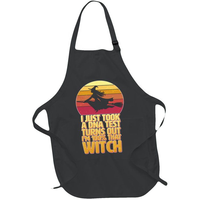 I'm 100 That Witch DNA Test Funny Halloween Apron
