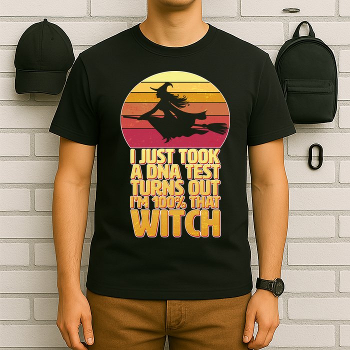 I'm 100 That Witch DNA Test Funny Halloween T-Shirt