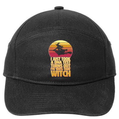 I'm 100 That Witch DNA Test Funny Halloween 7-Panel Snapback Hat