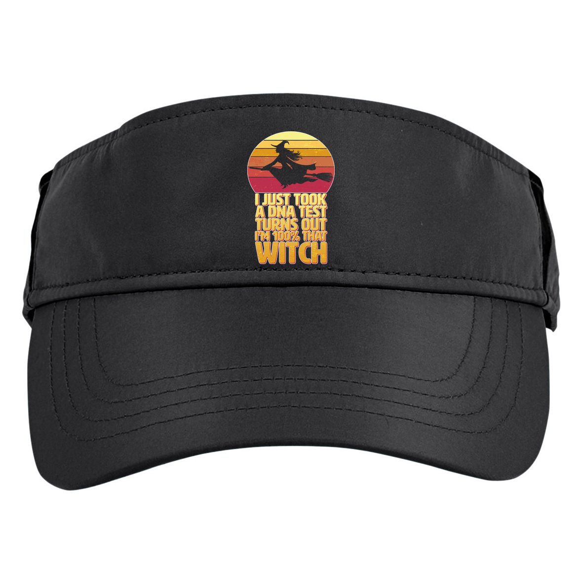 I'm 100 That Witch DNA Test Funny Halloween Adult Drive Performance Visor