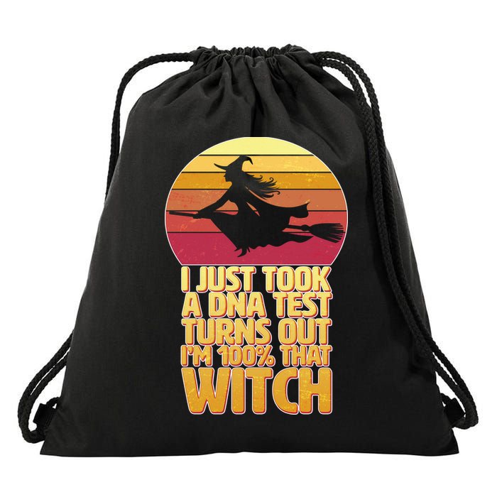 I'm 100 That Witch DNA Test Funny Halloween Drawstring Bag