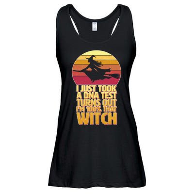 I'm 100 That Witch DNA Test Funny Halloween Ladies Essential Flowy Tank