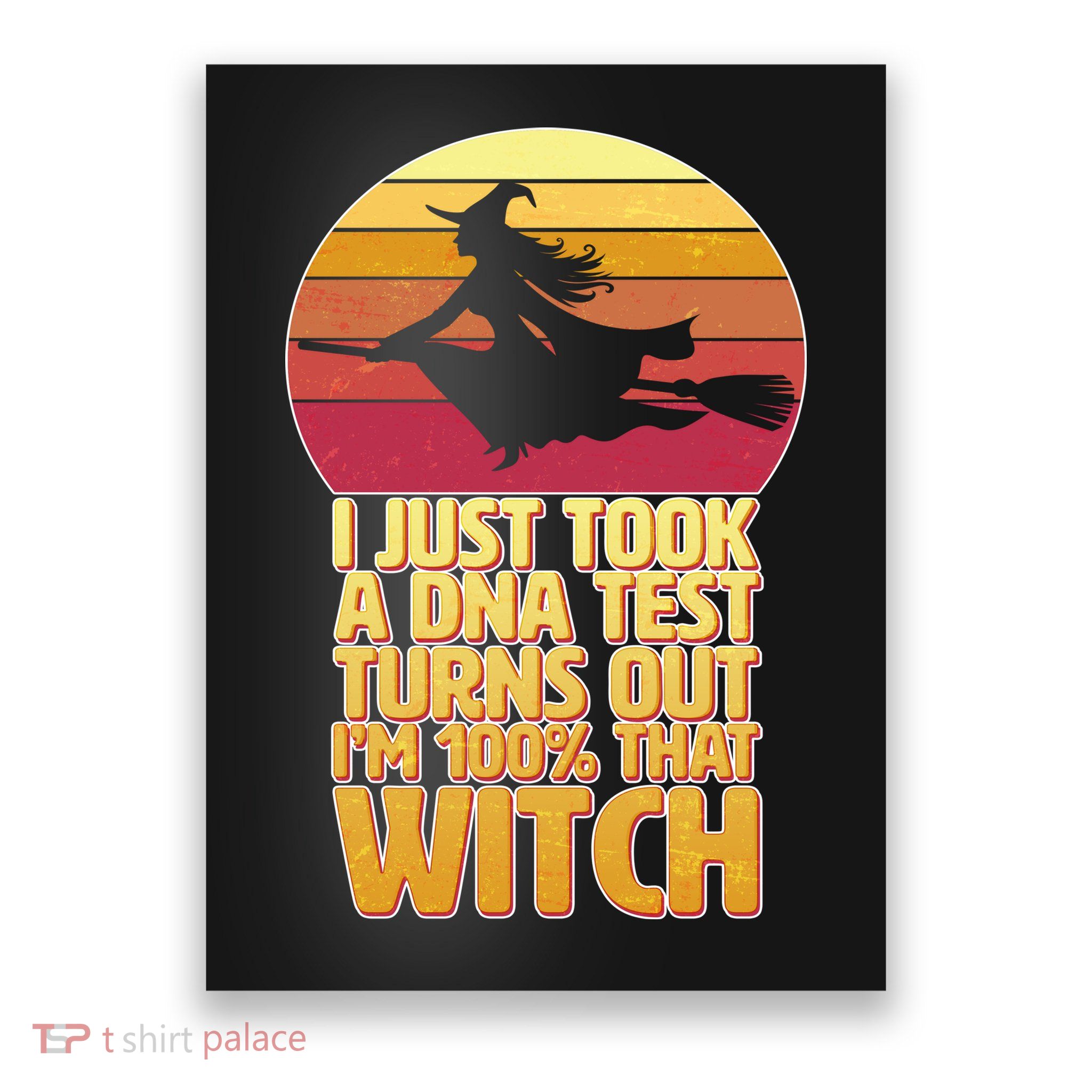 I'm 100 That Witch DNA Test Funny Halloween Poster