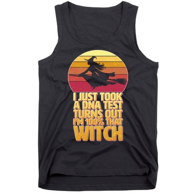 I'm 100 That Witch DNA Test Funny Halloween Tank Top
