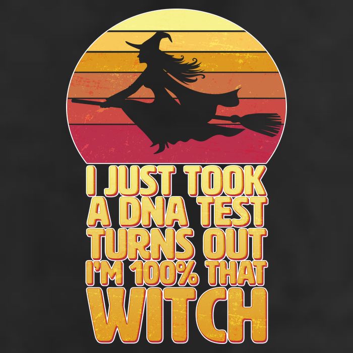 I'm 100 That Witch DNA Test Funny Halloween Golf Towel