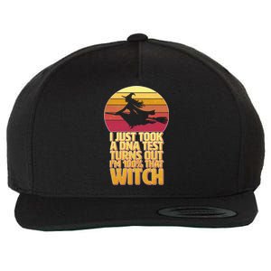 I'm 100 That Witch DNA Test Funny Halloween Wool Snapback Cap