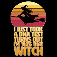 I'm 100 That Witch DNA Test Funny Halloween Wool Snapback Cap