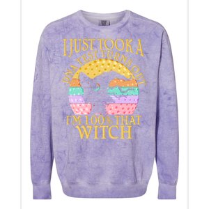 I'm 100% That Witch Halloween Colorblast Crewneck Sweatshirt