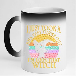 I'm 100% That Witch Halloween 11oz Black Color Changing Mug