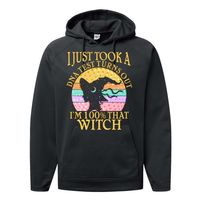 I'm 100% That Witch Halloween Performance Fleece Hoodie