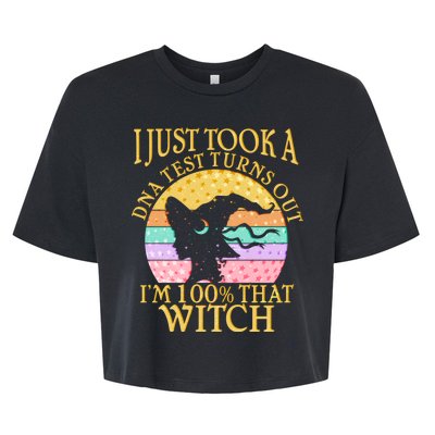 I'm 100% That Witch Halloween Bella+Canvas Jersey Crop Tee