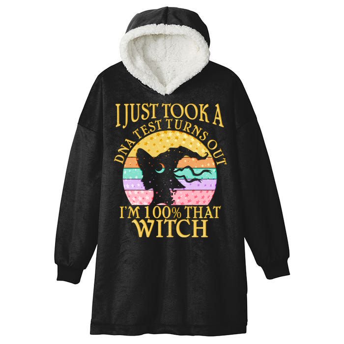 I'm 100% That Witch Halloween Hooded Wearable Blanket