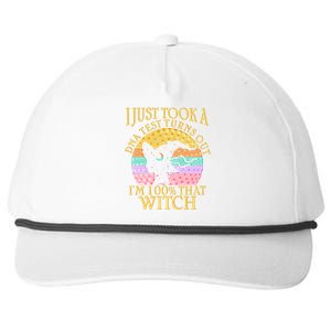 I'm 100% That Witch Halloween Snapback Five-Panel Rope Hat