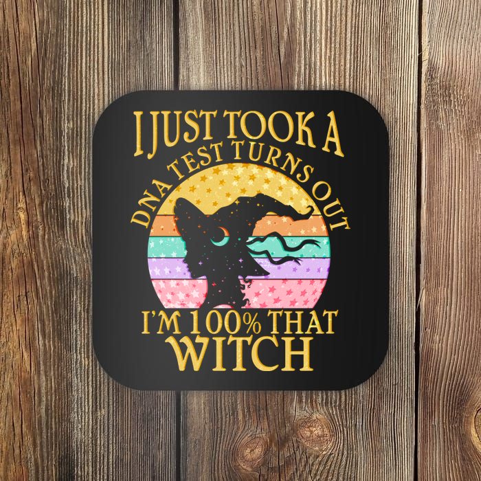 I'm 100% That Witch Halloween Coaster