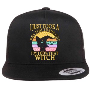 I'm 100% That Witch Halloween Flat Bill Trucker Hat