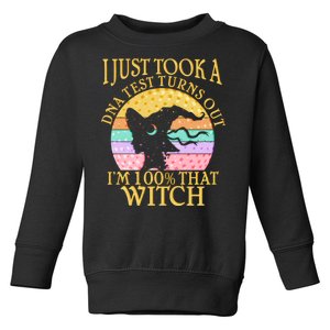 I'm 100% That Witch Halloween Toddler Sweatshirt