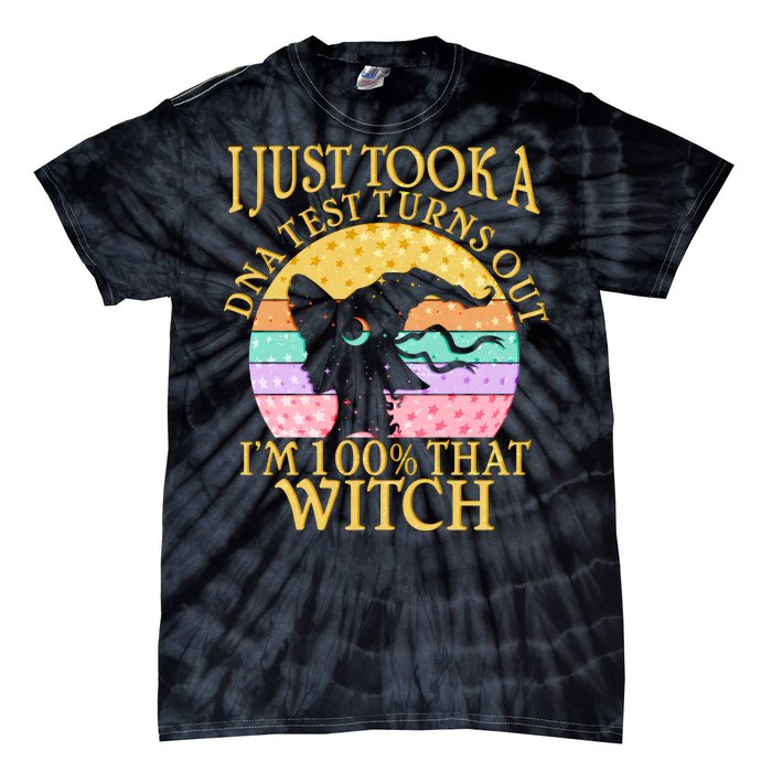 I'm 100% That Witch Halloween Tie-Dye T-Shirt