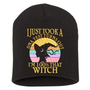 I'm 100% That Witch Halloween Short Acrylic Beanie