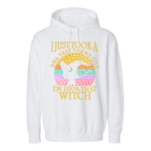 I'm 100% That Witch Halloween Garment-Dyed Fleece Hoodie