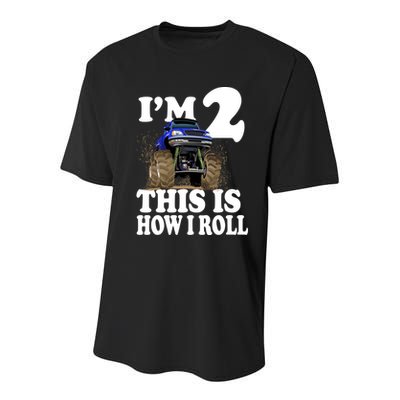 I'm 2 This Is How I Roll Youth Performance Sprint T-Shirt