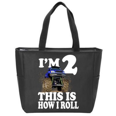 I'm 2 This Is How I Roll Zip Tote Bag