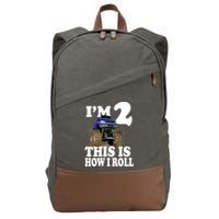 I'm 2 This Is How I Roll Cotton Canvas Backpack