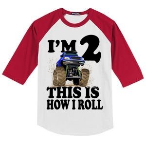 I'm 2 This Is How I Roll Kids Colorblock Raglan Jersey