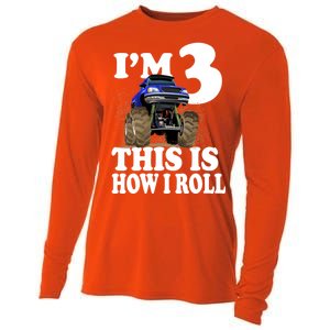 I'm 3 This Is How I Roll Monster Truck Cooling Performance Long Sleeve Crew