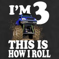I'm 3 This Is How I Roll Monster Truck Cool Comfort Performance Bucket Hat